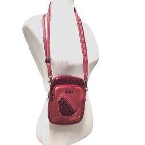 Chala Bird Uni Cellphone Crossbody Design RFID Protected Berry Xbody Bag 8" x 6"